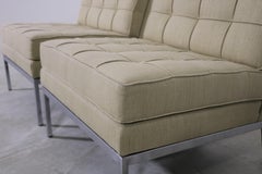 Knoll International Chair by Florence Knoll Model 67 C in Linen