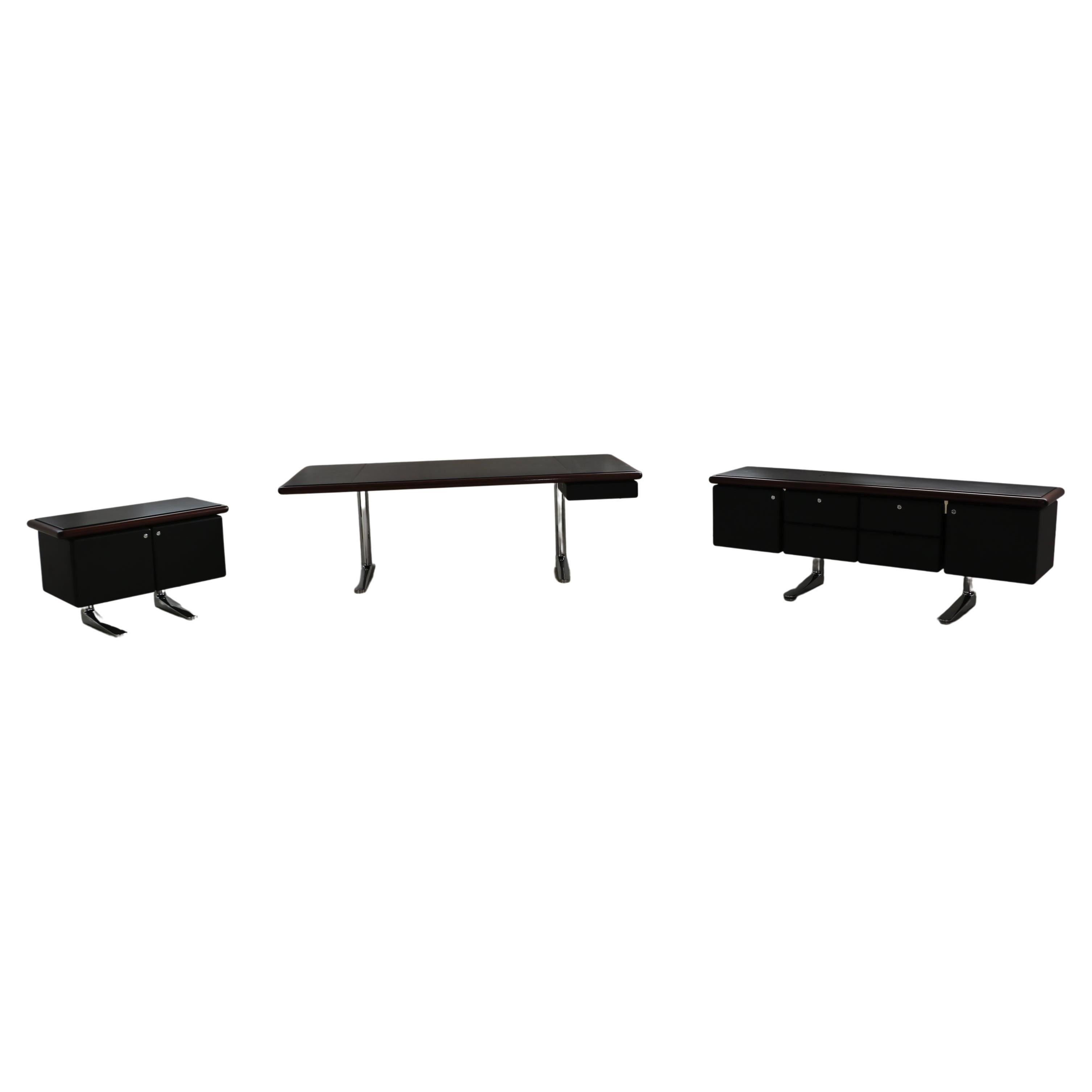 Knoll International Complete Office Warren Platner Schreibtisch und Sideboards im Angebot
