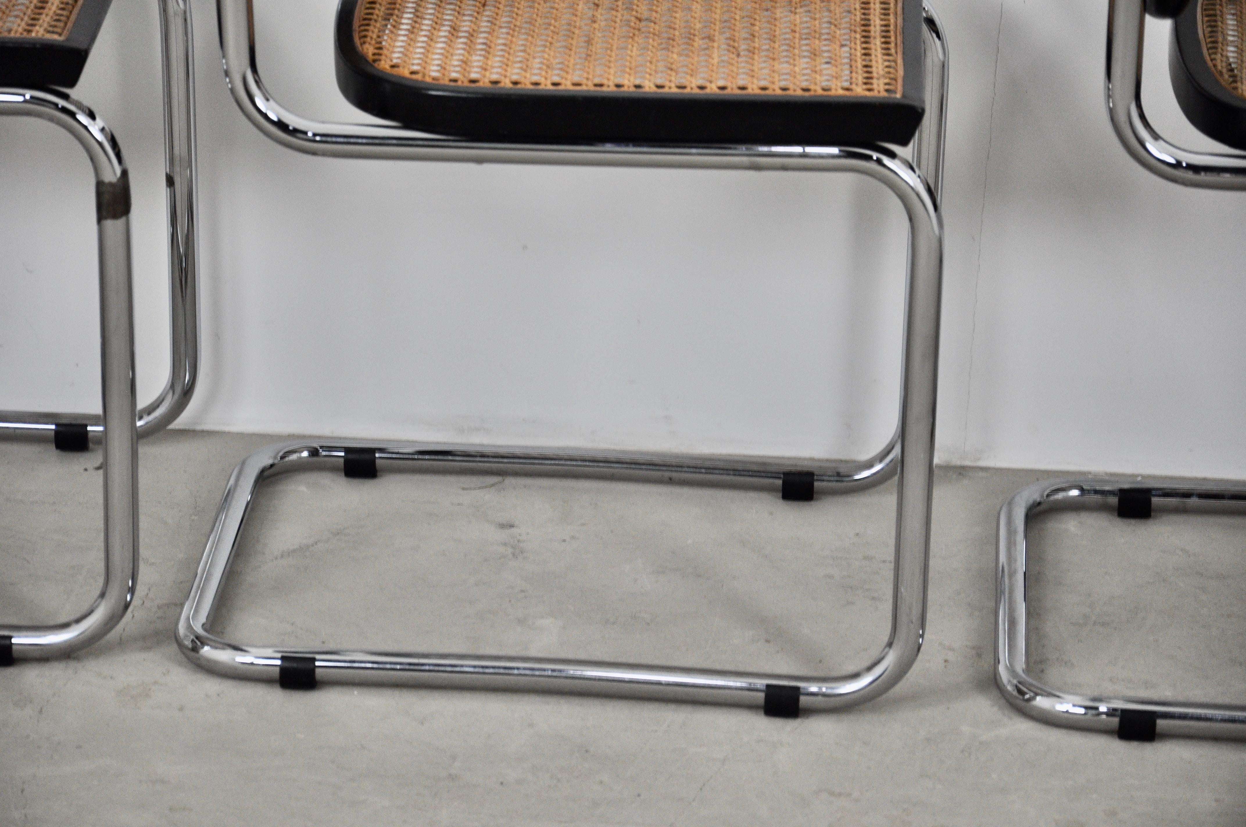 Knoll International Dinning Chairs by Marcel Breuer 1980s Set8 1