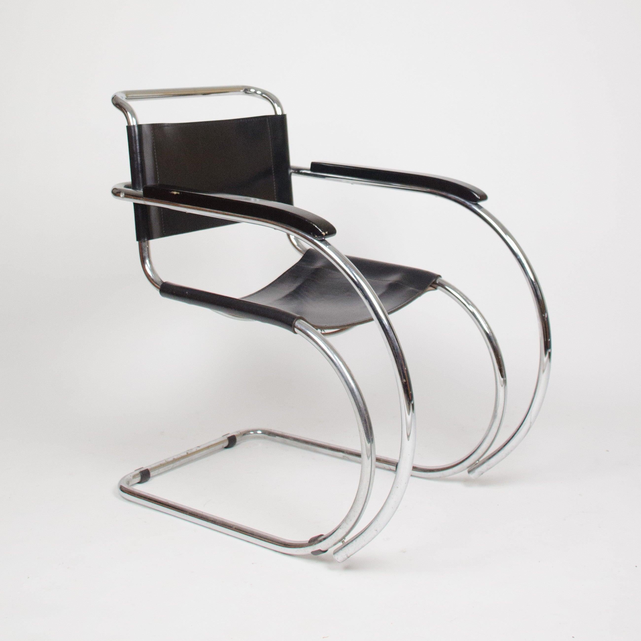 Knoll International Mies Van Der Rohe MR20 Armchairs Bauhaus Eames (1 pair) 4
