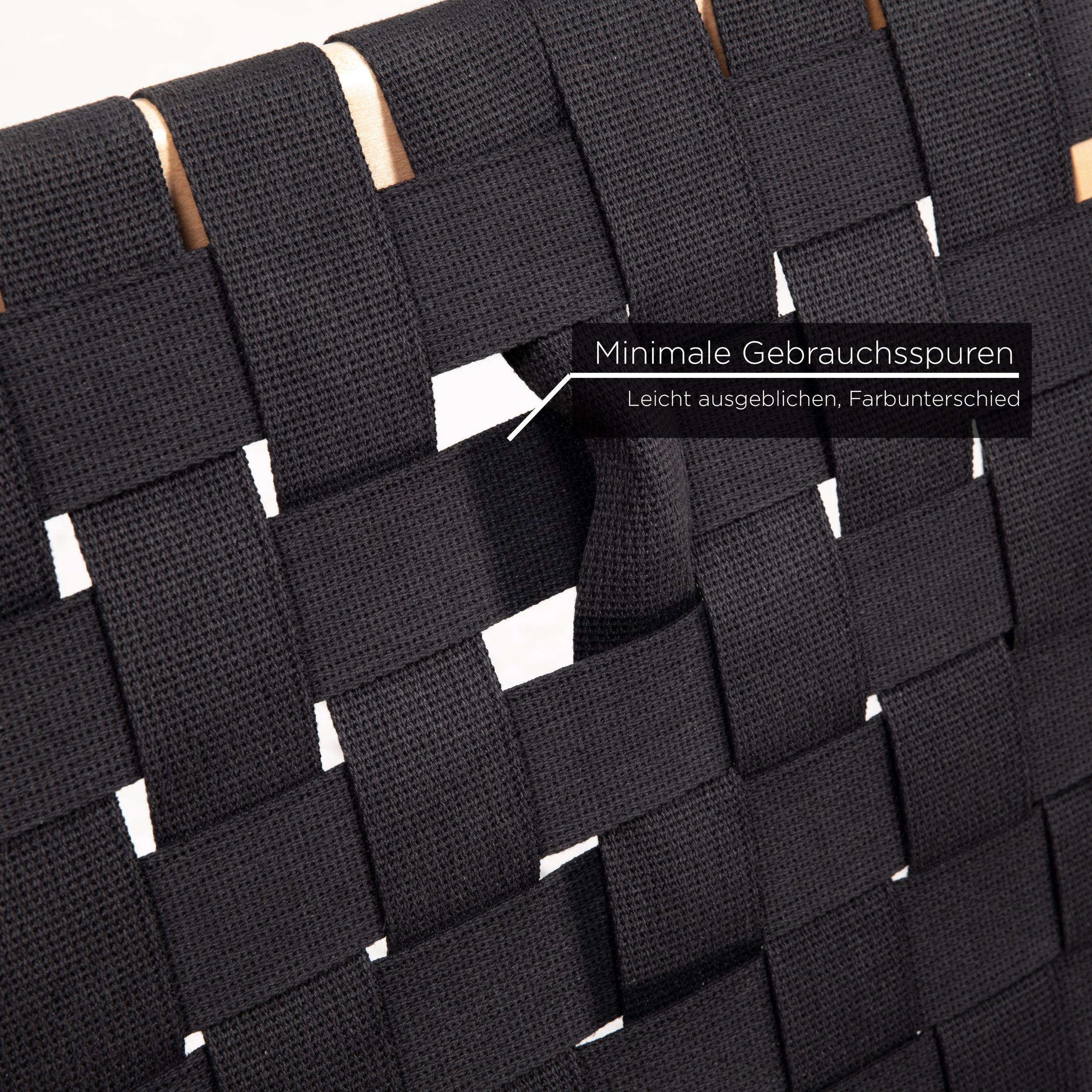 Knoll International Risom Set Fabric Black 2 Armchairs For Sale 1
