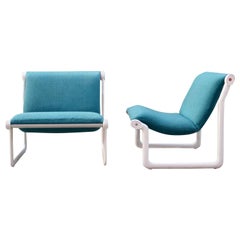 Retro Knoll International Sling Lounge Chair by Hannah Morrison Set of 2