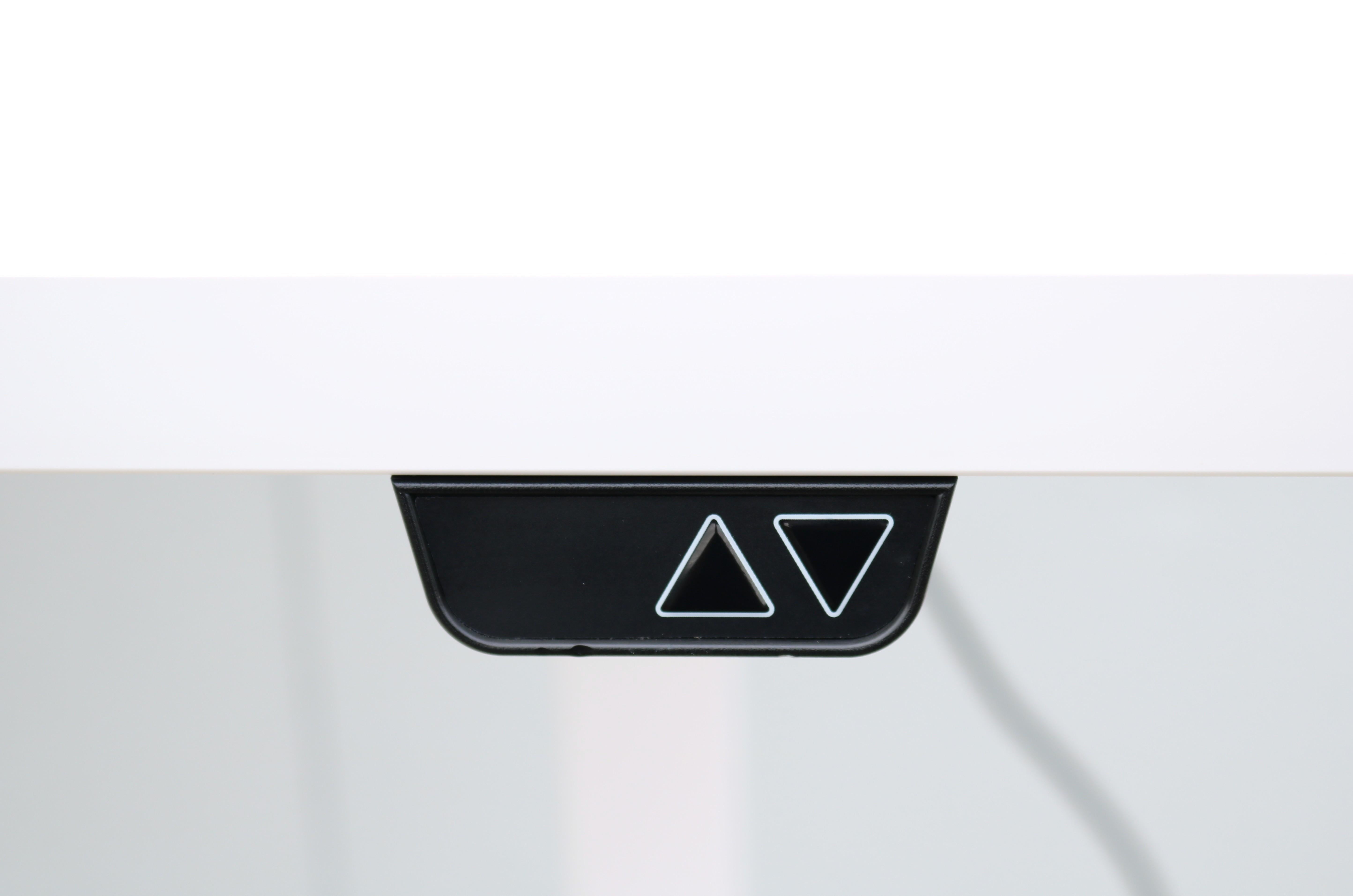 Knoll K. Stand Electric Height-Adjustable Rectangle White Table Desk For Sale 8