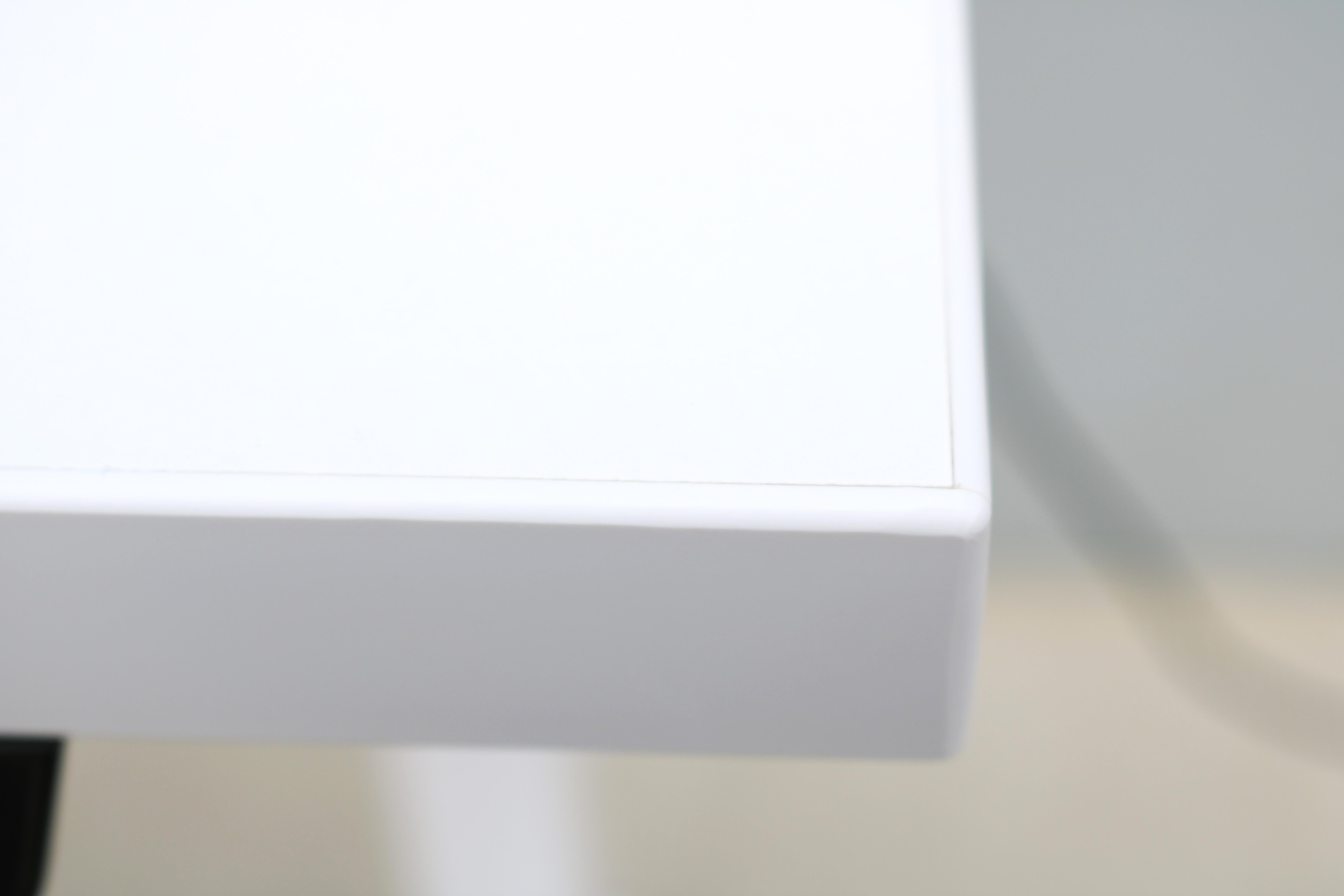 Knoll K. Stand Electric Height-Adjustable Rectangle White Table Desk For Sale 9