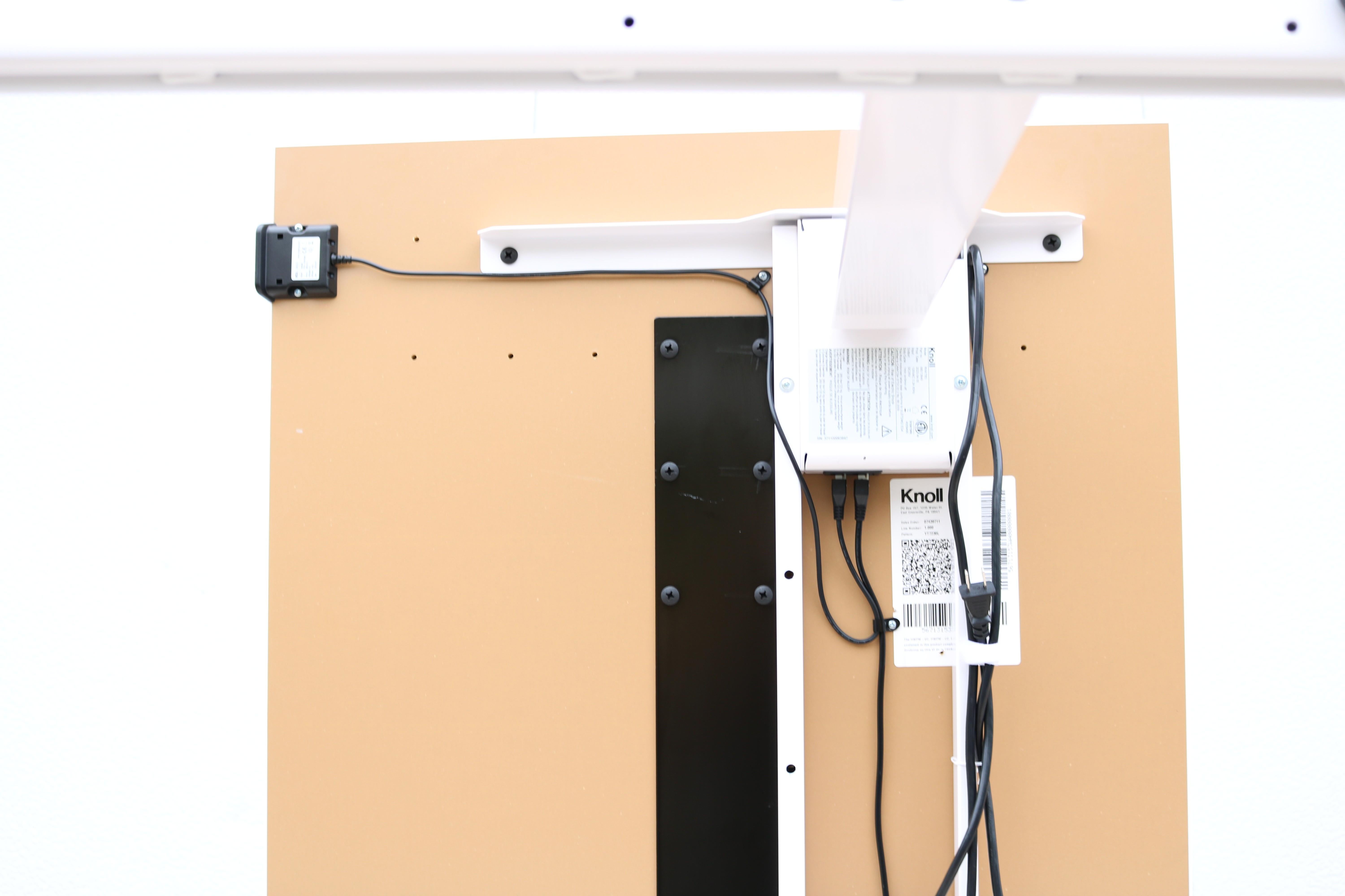 Knoll K. Stand Electric Height-Adjustable Rectangle White Table Desk For Sale 11