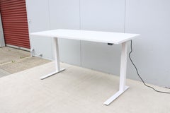 Knoll K. Stand Electric Height-Adjustable Rectangle White Table Desk
