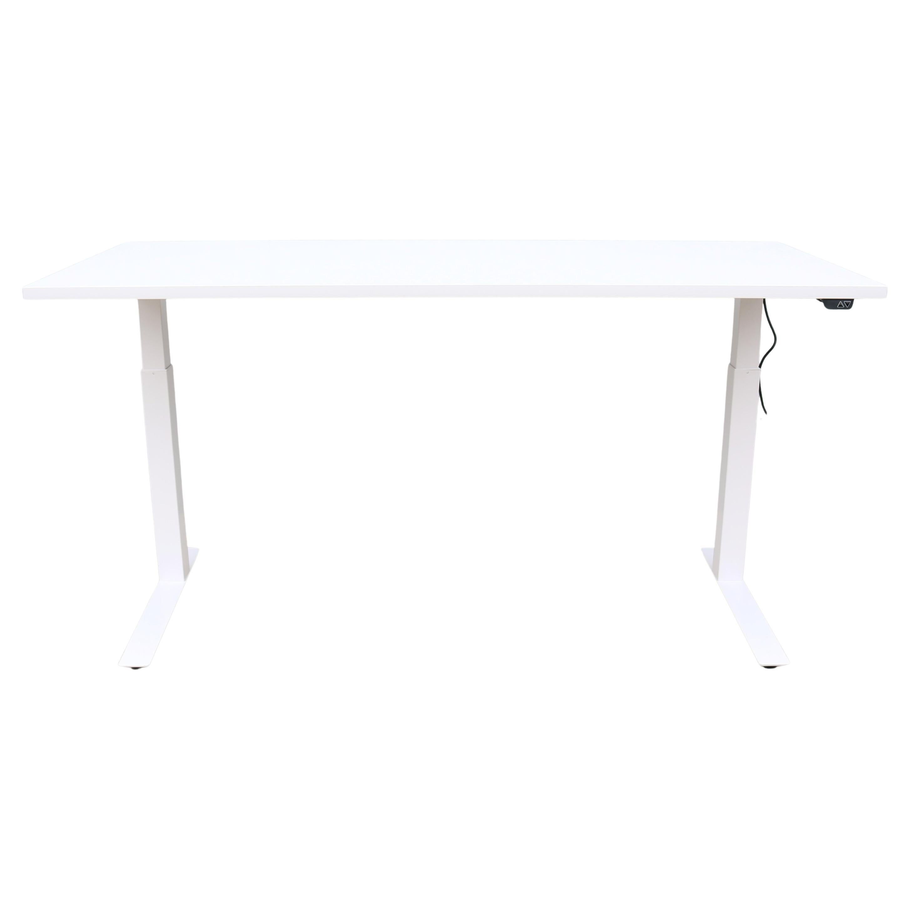Knoll K. Stand Electric Height-Adjustable Rectangle White Table Desk For Sale