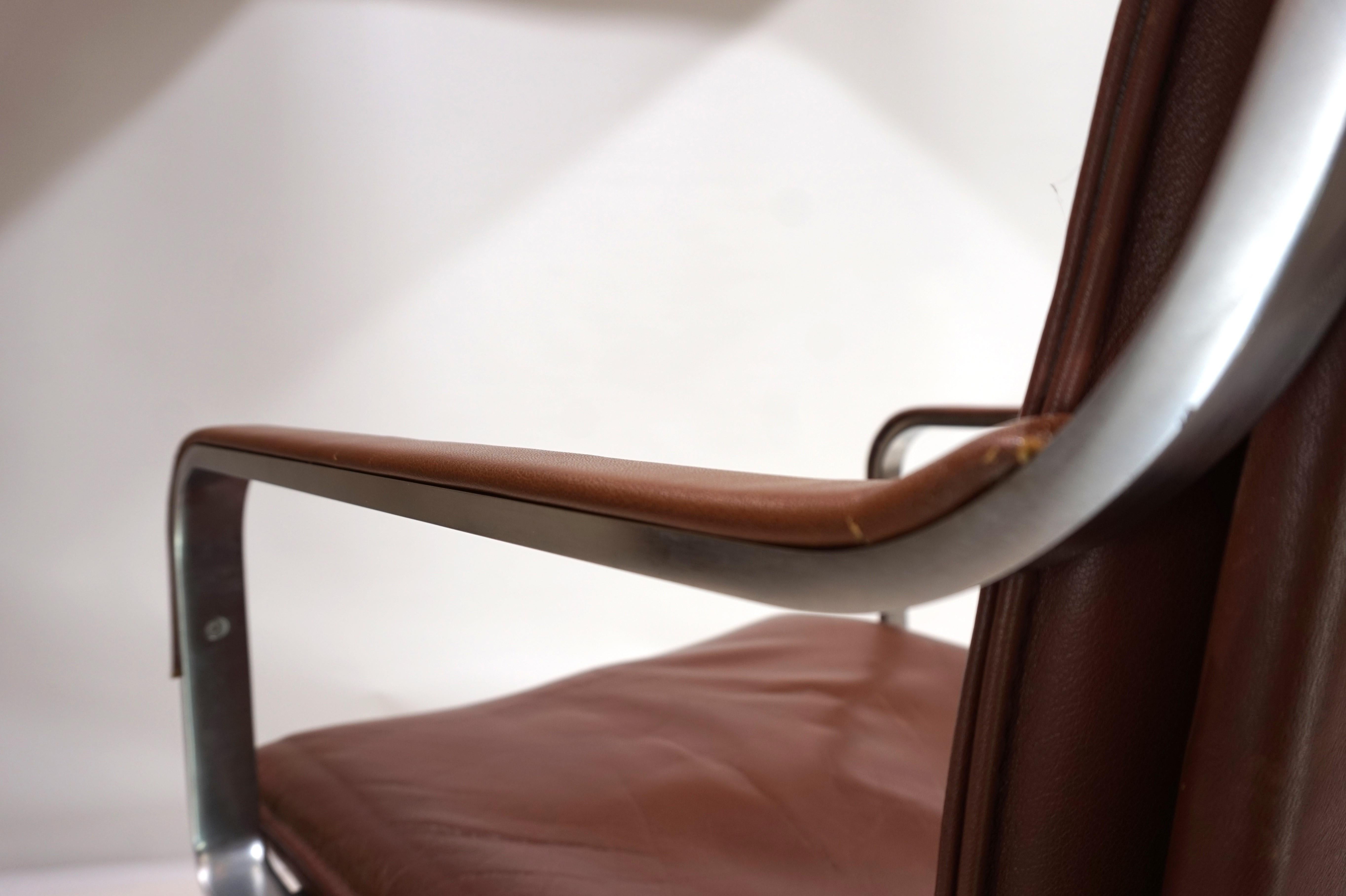 Knoll leather office chair by Rudolf Glatzel, 1980 11