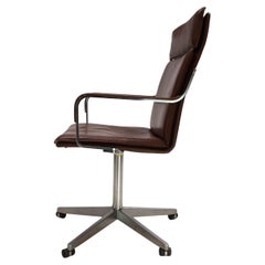 Knoll leather office chair by Rudolf Glatzel, 1980
