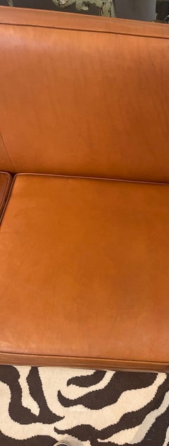 Knoll Leather Sofa Mies van der Rohe Lilly Reich Designed Krefeld Sofa