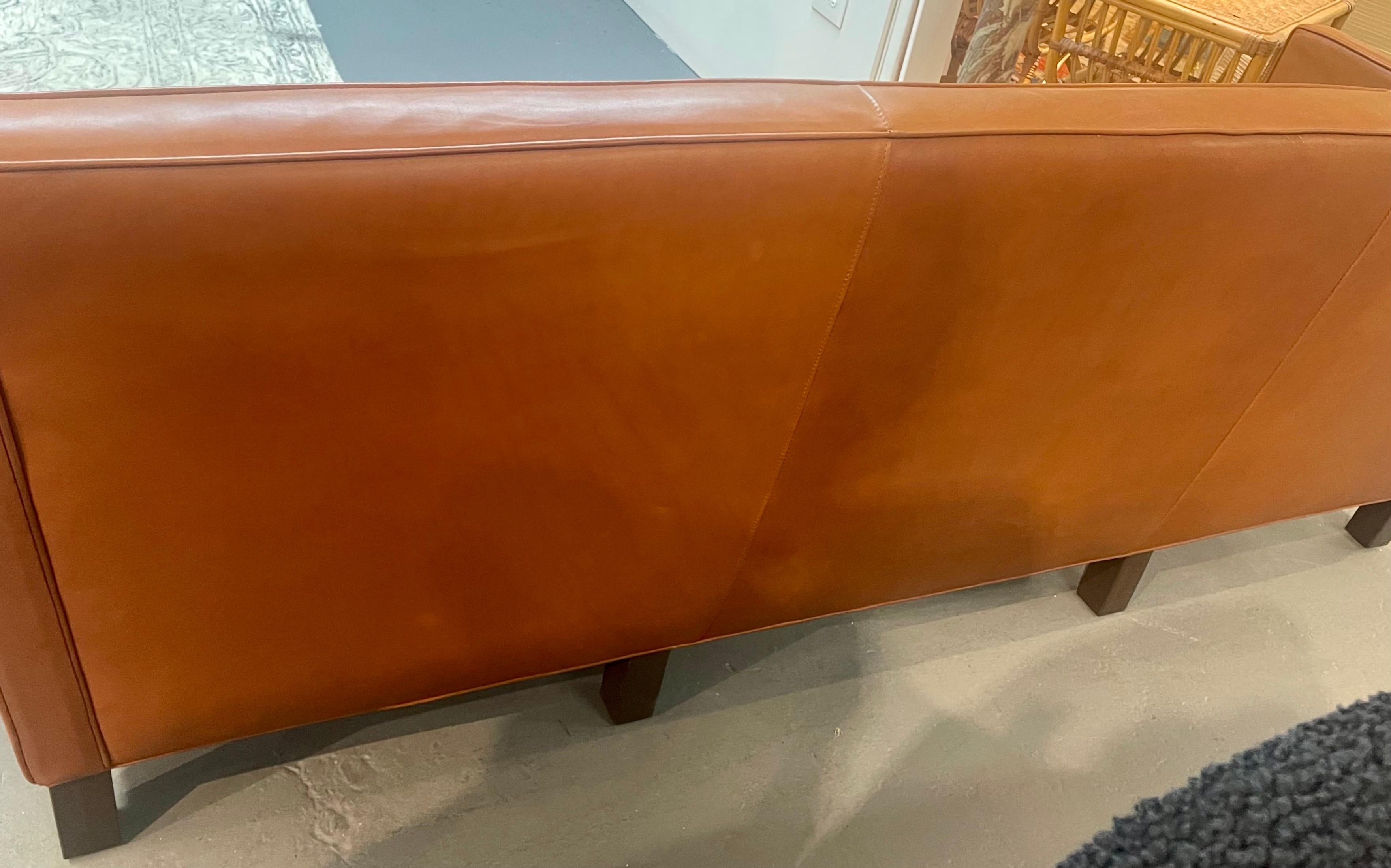 Knoll Leather Sofa Mies van der Rohe Lilly Reich Designed Krefeld Sofa 2