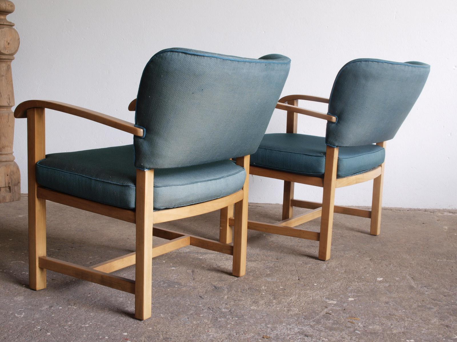 Knoll Lounge Chairs ca. 1940s In Good Condition In Store Heddinge, DK