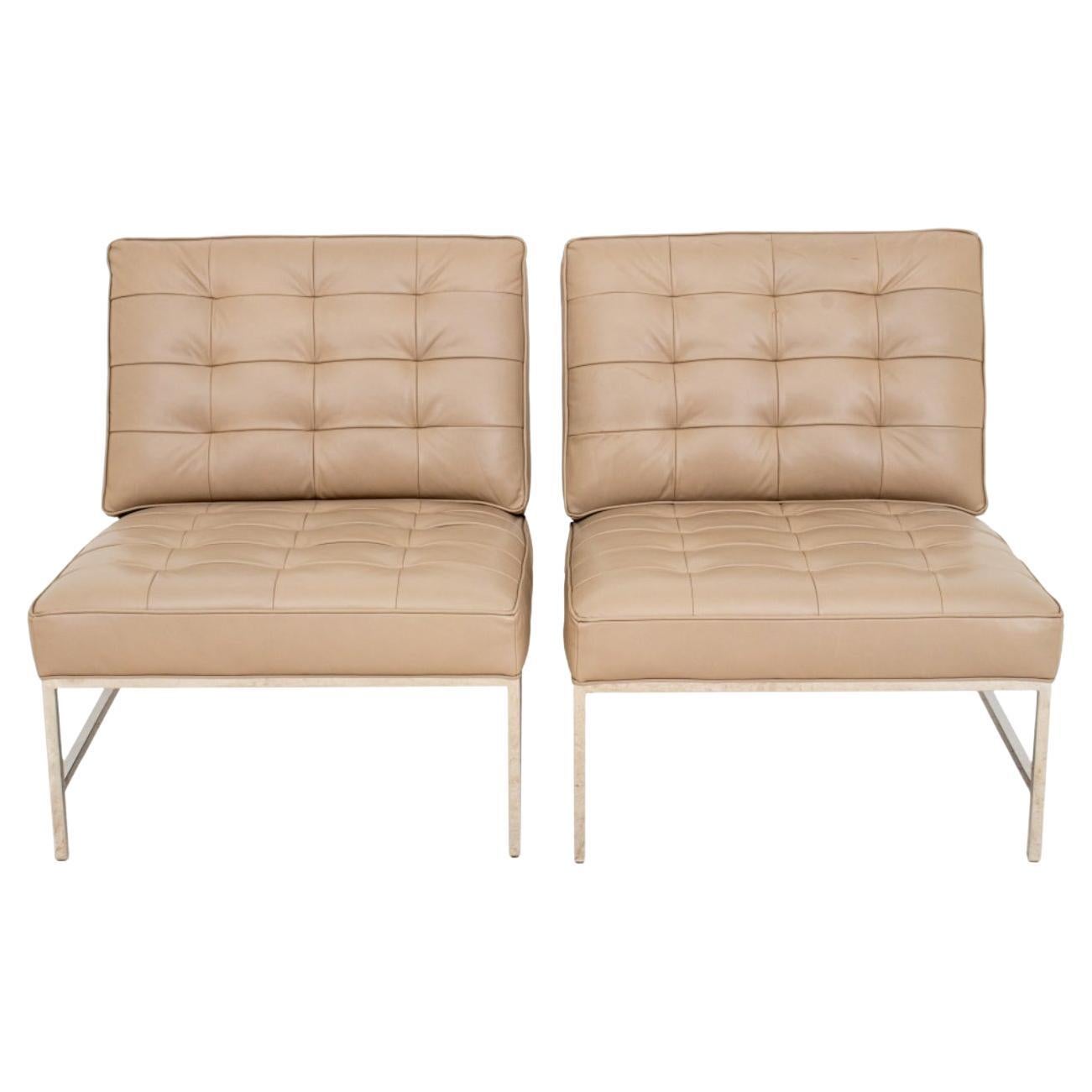 Knoll Manner Gold & Williams Major Lounge Chair, Pair