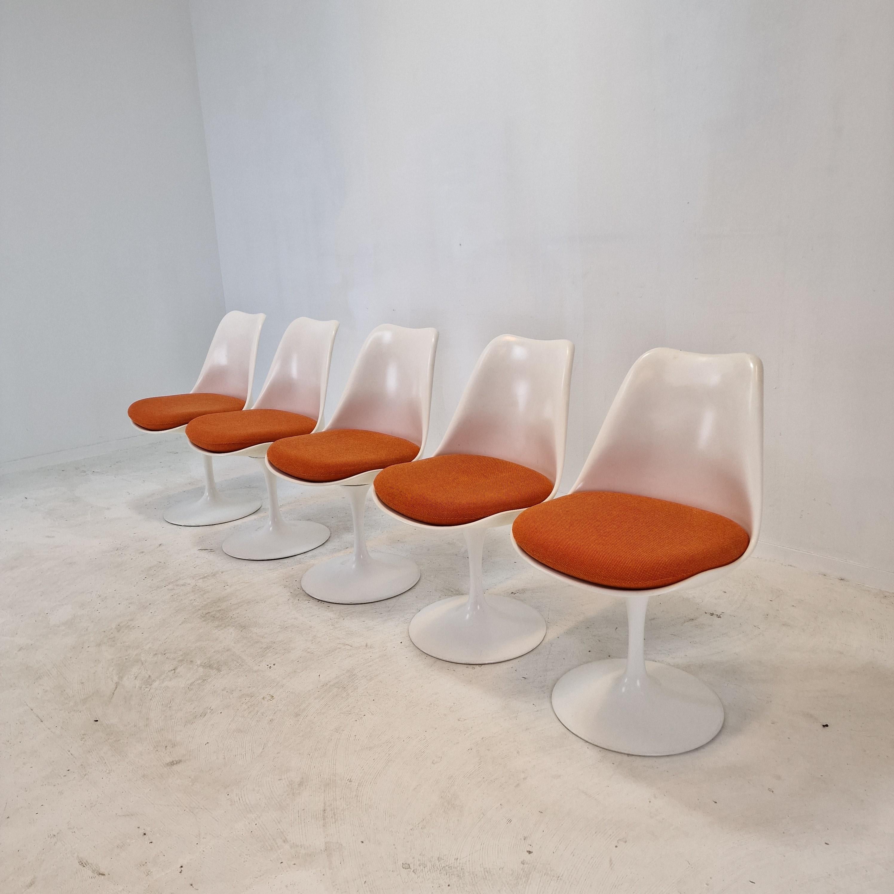 Knoll Marble Dining Table With 5 Chairs by Eero Saarinen, 1960s For Sale 6