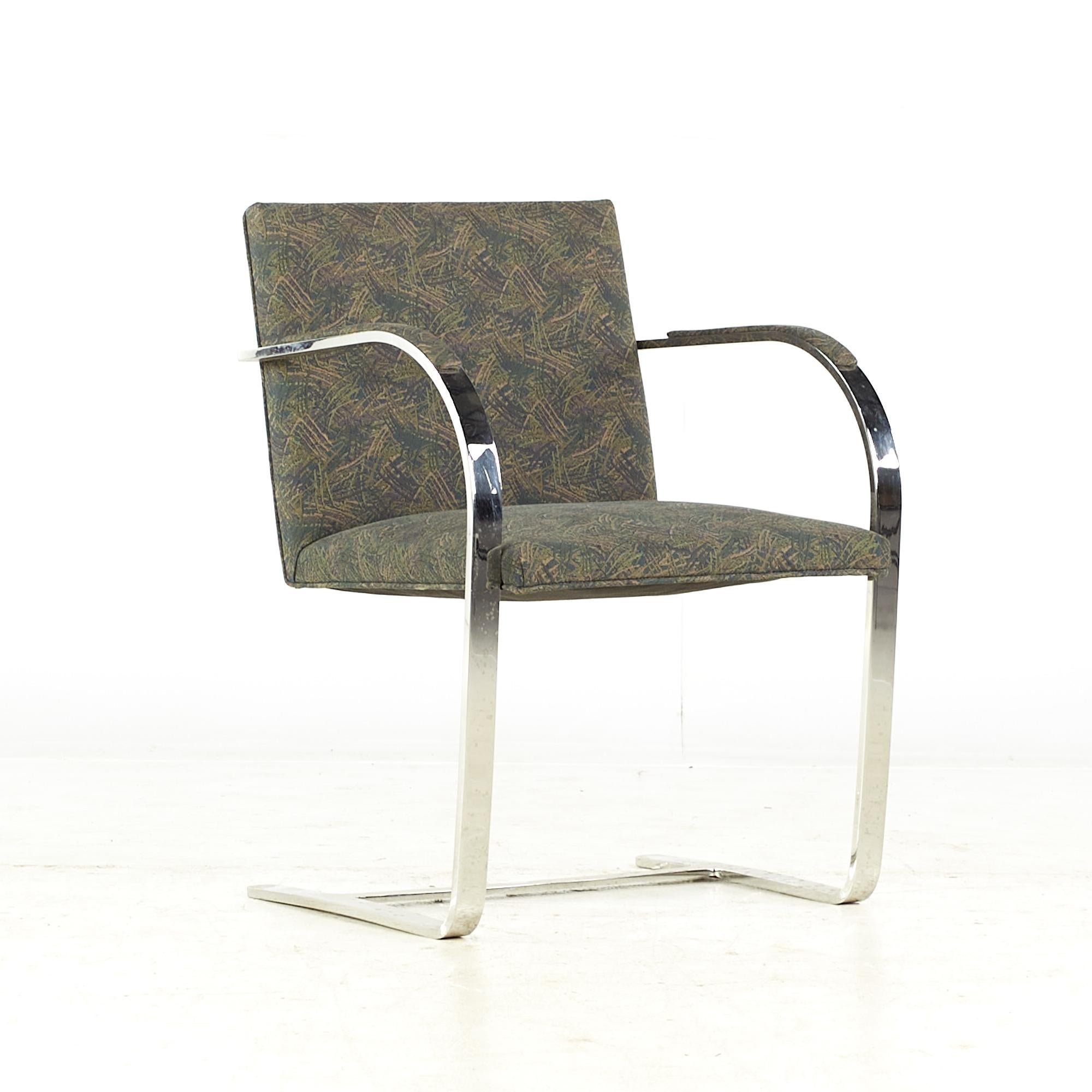 Americano Knoll Mid Century Brno Flatbar Chrome - Set di 6 sedie da pranzo in vendita