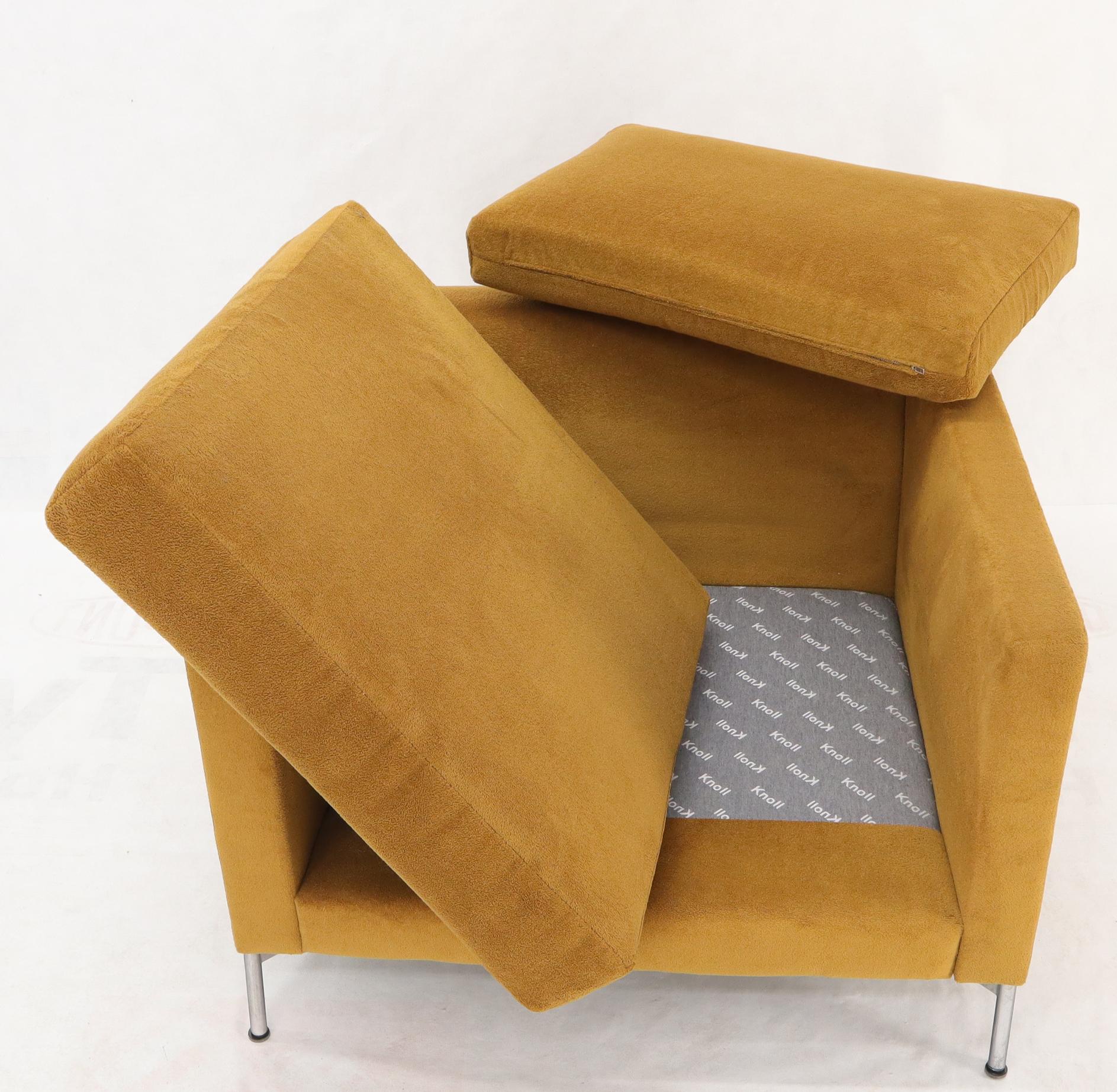 Knoll Mid-Century Modern Box Shape Lounge Chair For Sale 4