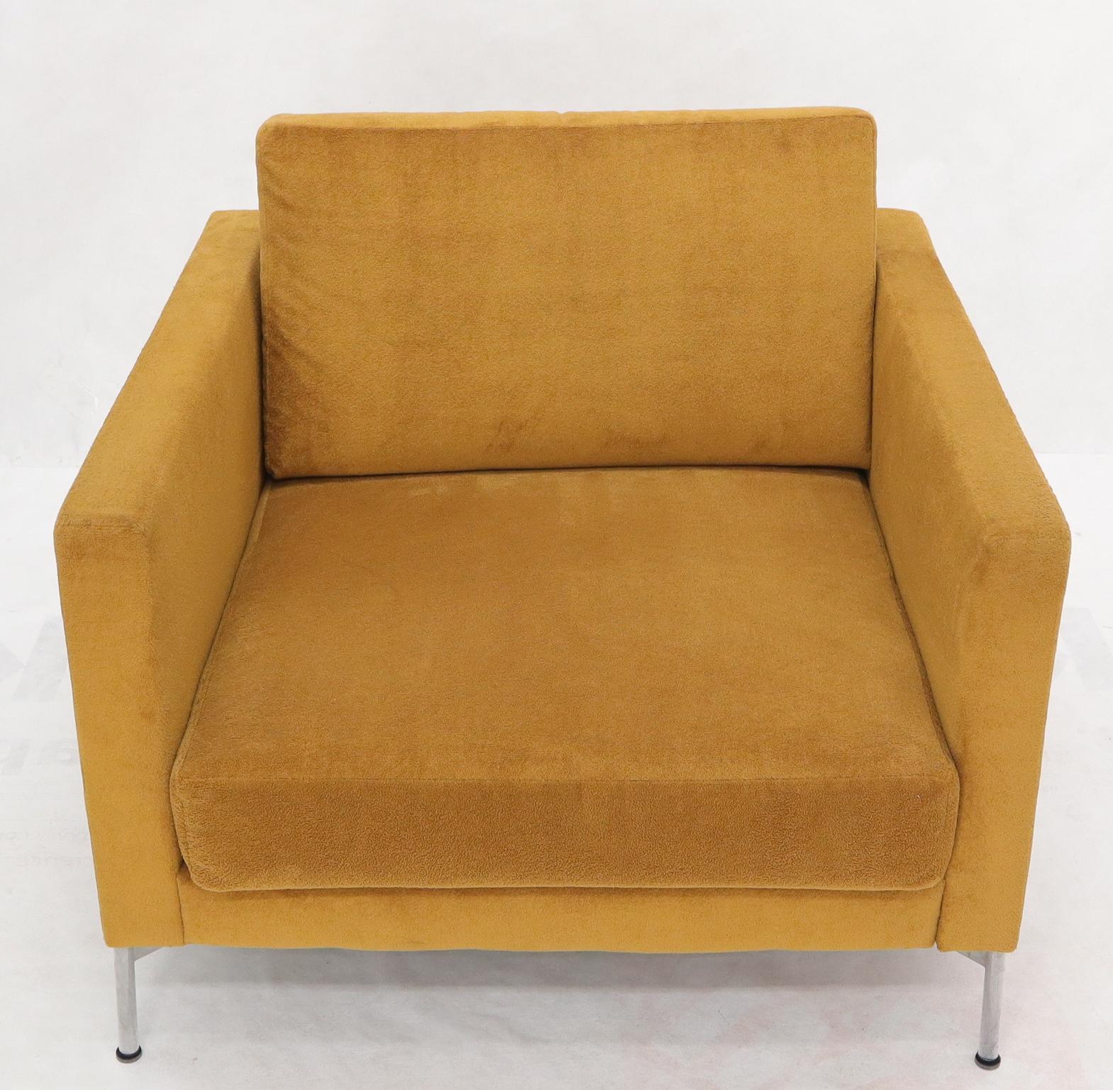 American Knoll Mid-Century Modern Box Shape Lounge Chair For Sale
