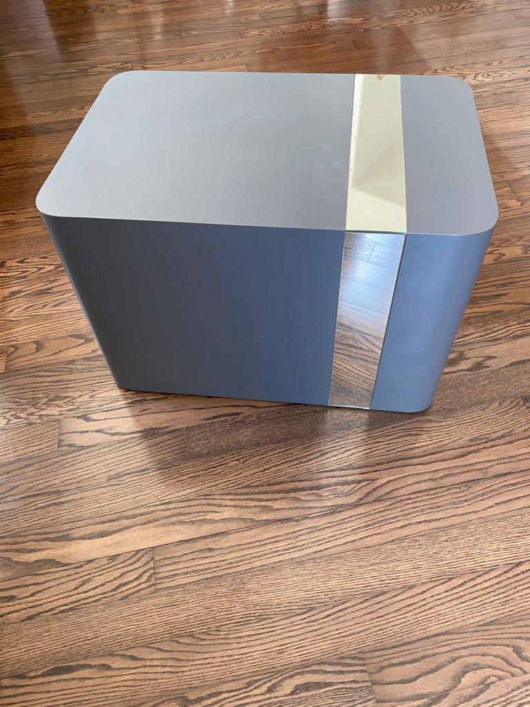 Hand-Crafted Knoll Mid-Century Modern Laminate Cube Table For Sale