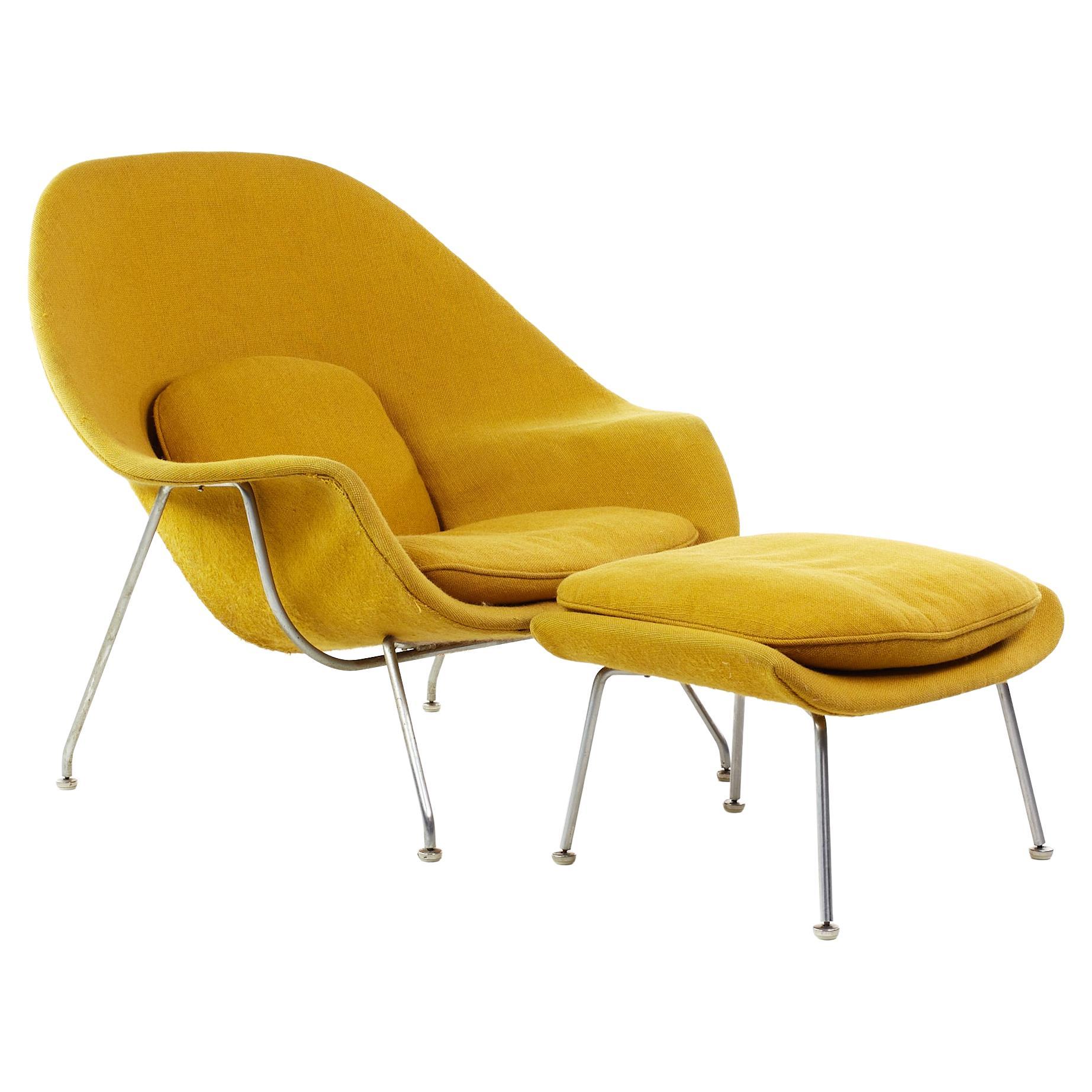 Eero Saarinen For Knoll Womb Chair And Ottoman at 1stDibs