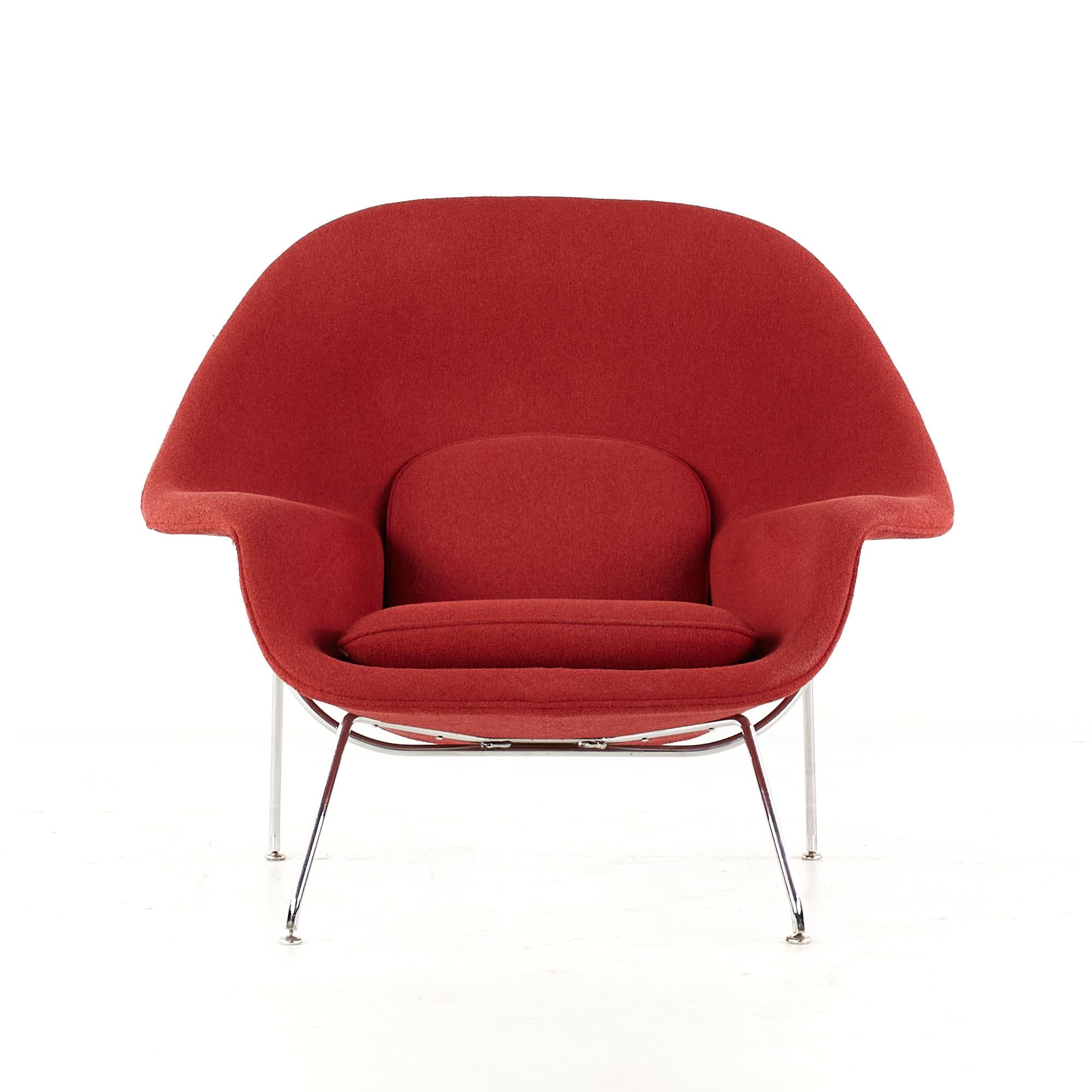 Knoll Mid-Century Womb Chair and Ottoman, Pair 6