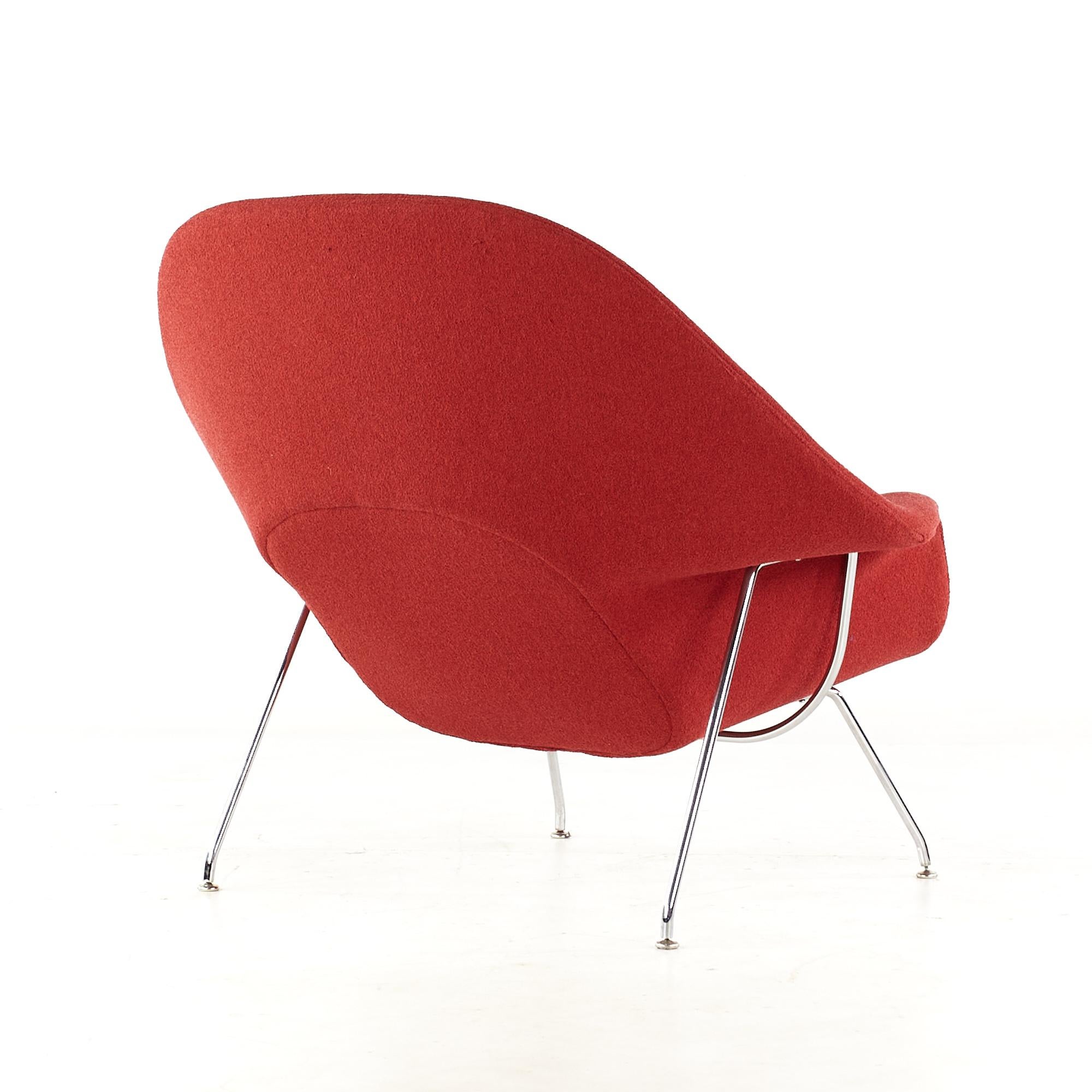 Knoll Mid-Century Womb Chair and Ottoman, Pair 8