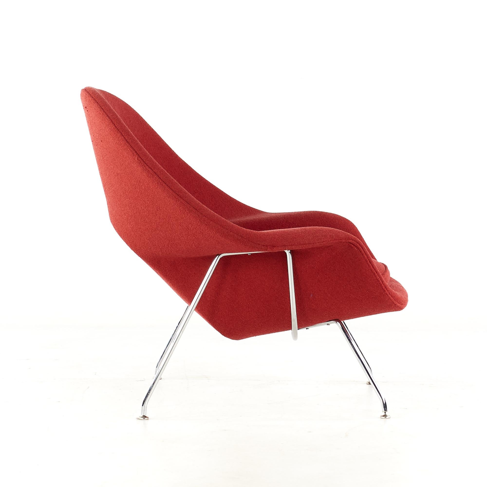 Knoll Mid-Century Womb Chair and Ottoman, Pair 11