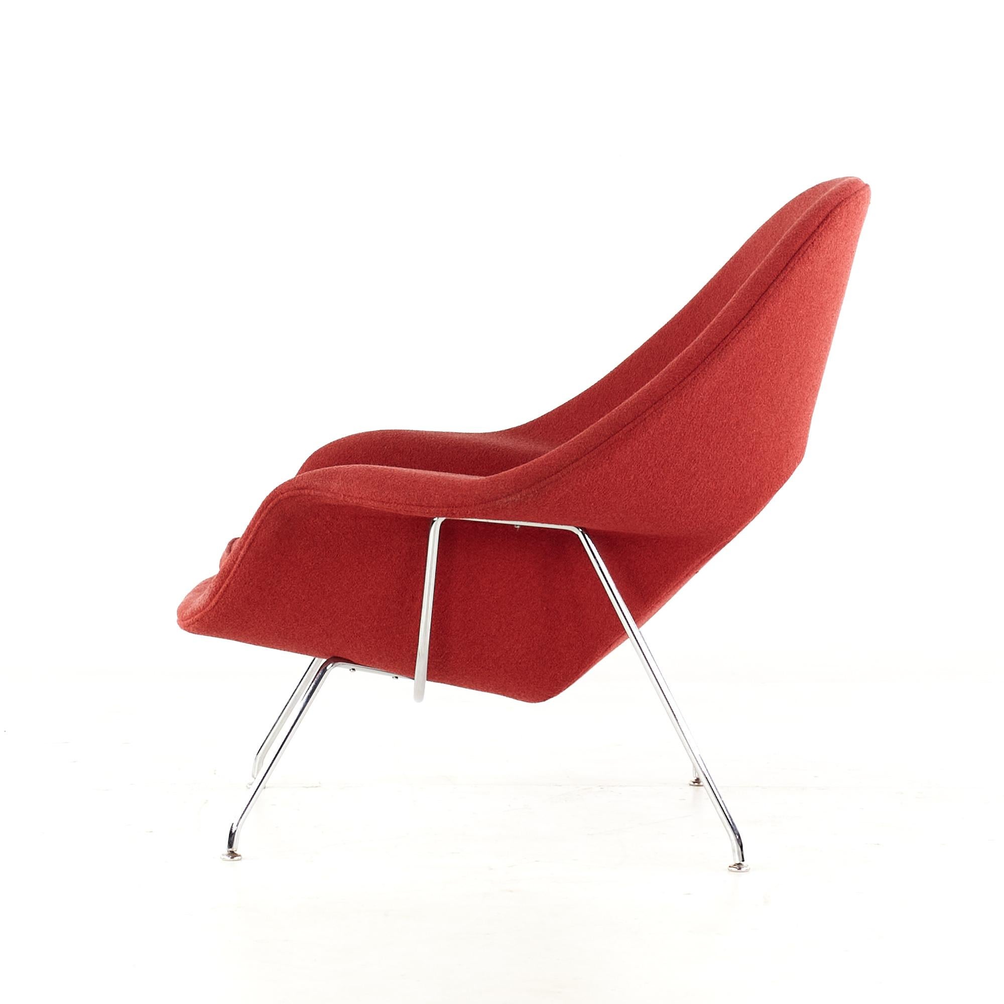 Knoll Mid-Century Womb Chair and Ottoman, Pair 12