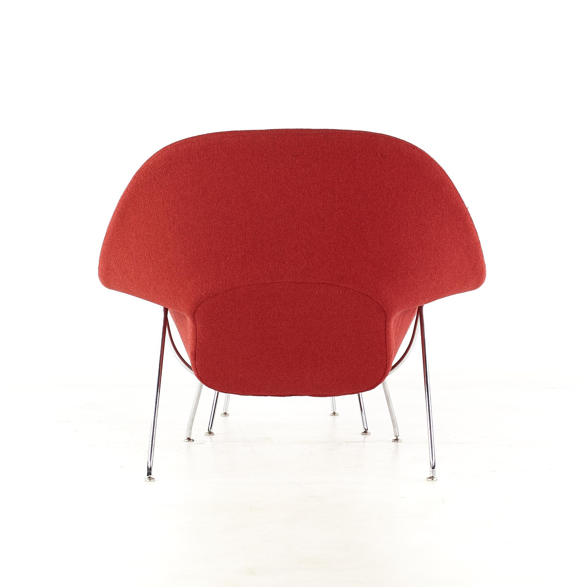 Knoll Mid-Century Womb Chair and Ottoman, Pair 1