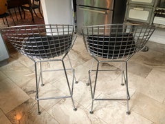 Knoll Pair of Aluminum Iconic Bertoia Counter Stools
