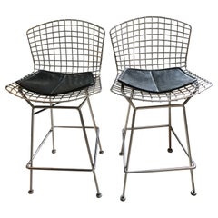 Knoll Pair of Aluminum Iconic Bertoia Counter Stools