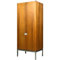 Cabinet Chest in Teak and Chrome by Knoll