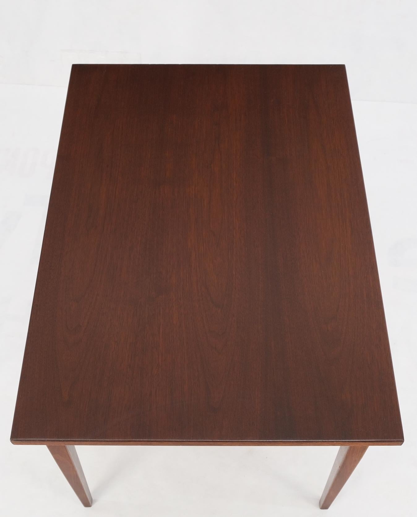 Knoll Risom One Drawer Oiled Walnut Tapered Legs End Side Table Stand Decor Mint For Sale 4