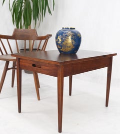 Knoll Risom One Drawer Oiled Walnut Tapered Legs End Side Table Stand Decor Mint