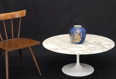 Knoll Round Marble Top Tulip Saarinen Coffee Table