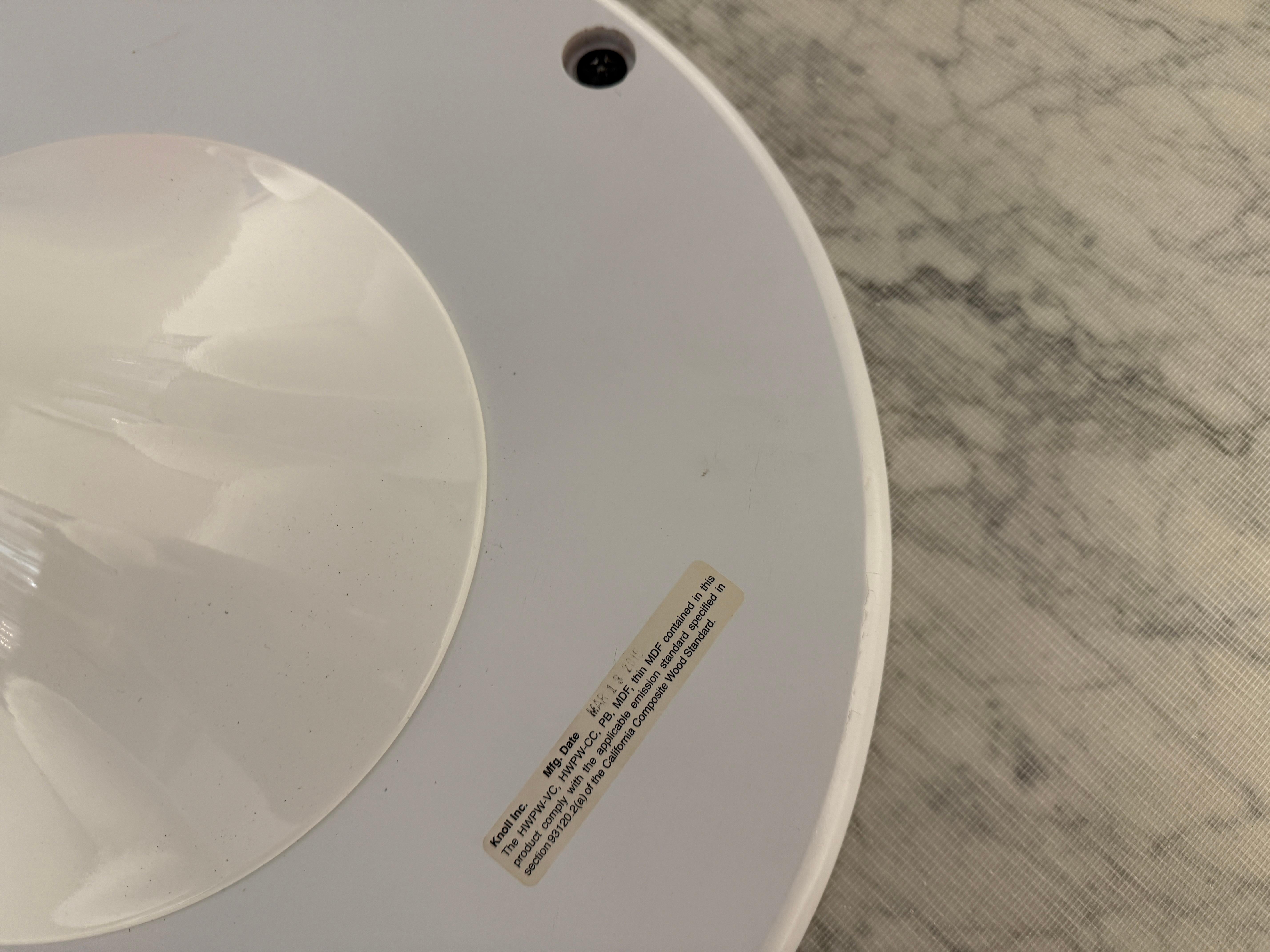 Mesa Tulipán Knoll Saarinen 47 pulgadas tapa de mármol 8