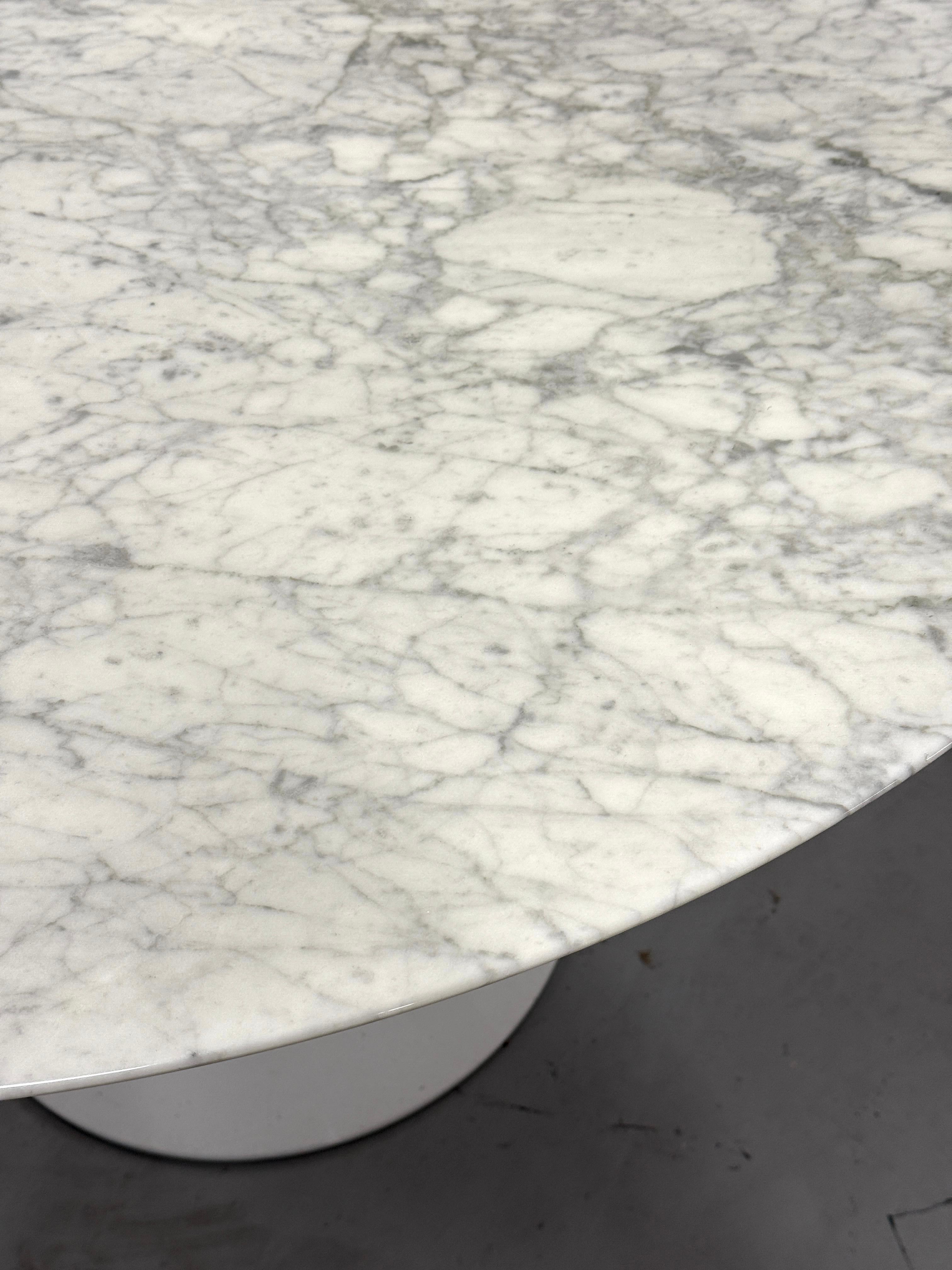 Mesa Tulipán Knoll Saarinen 47 pulgadas tapa de mármol Hecho a mano