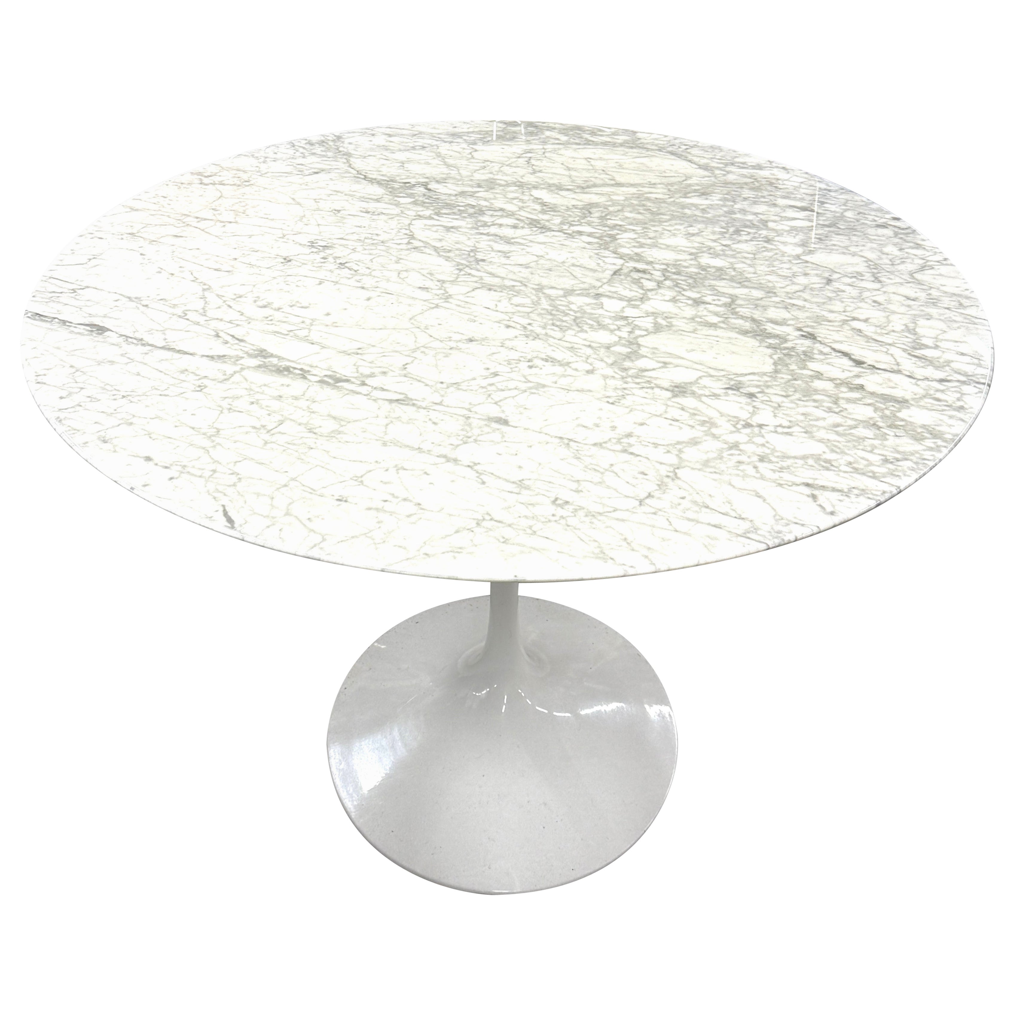 Knoll Saarinen 47 inch Marble Top Tulip Table