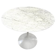 Knoll Saarinen 47 inch Marble Top Tulip Table