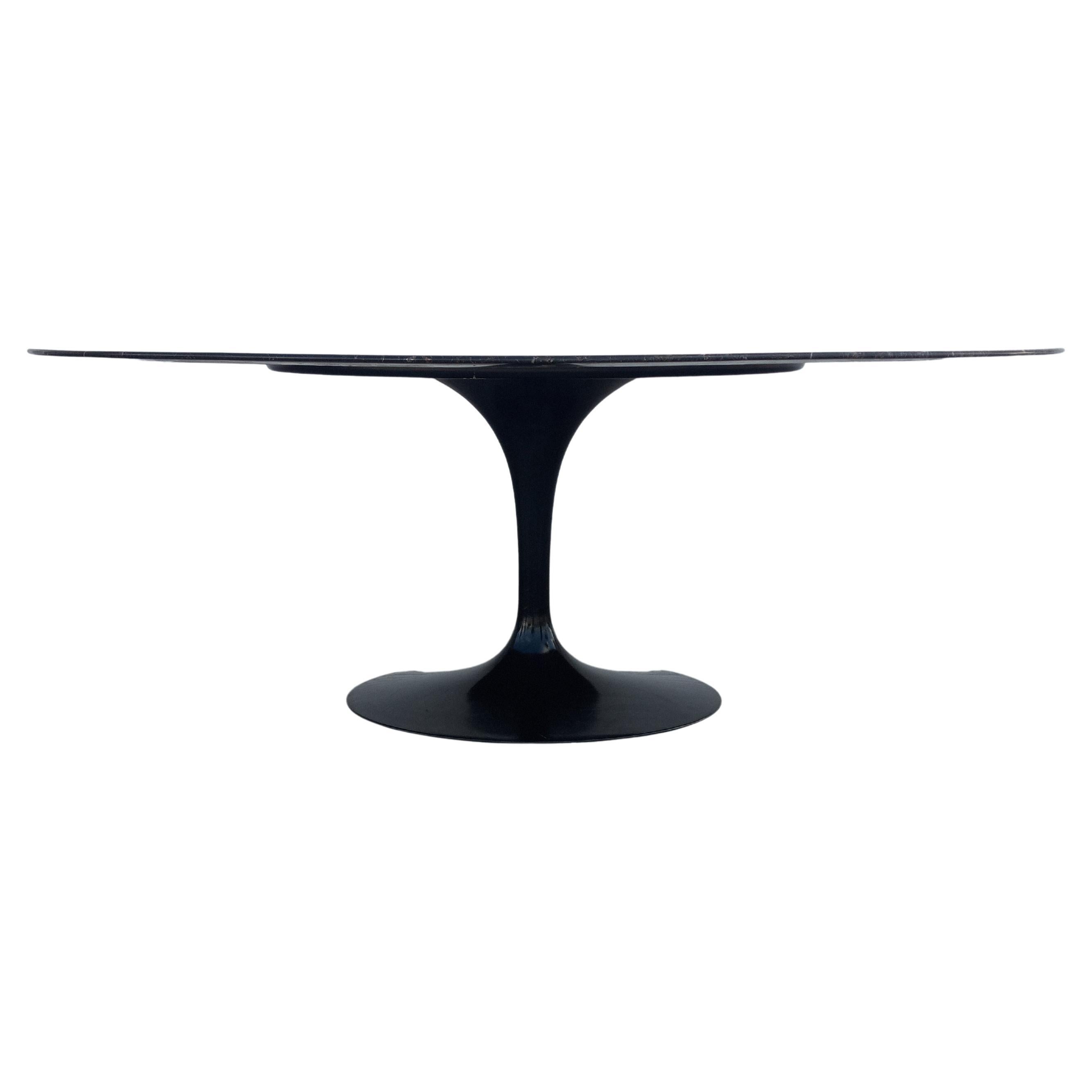 Knoll Saarinen Black Marble top table 78” For Sale