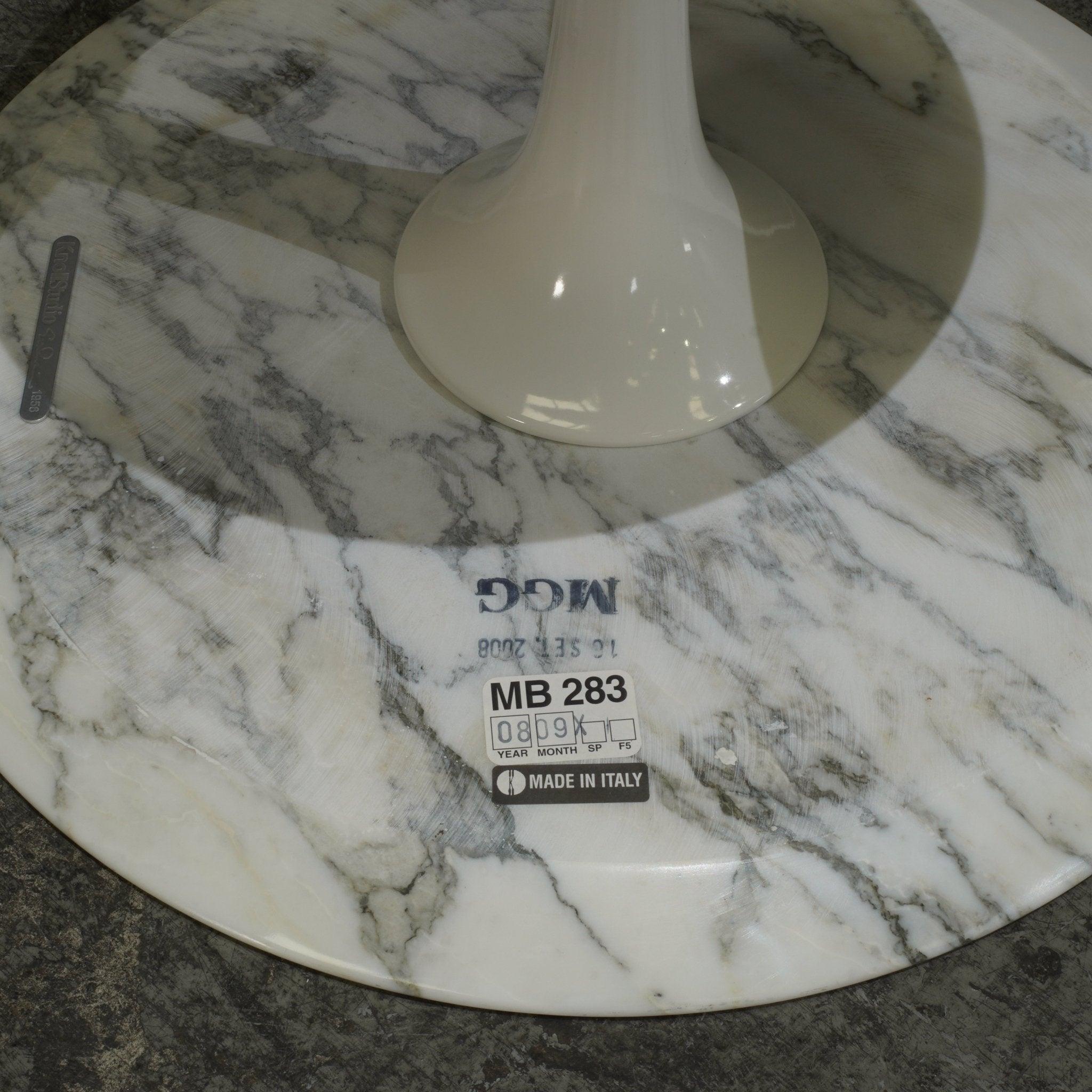 Knoll Saarinen Coffee Table with Arabescato Marble Top 2