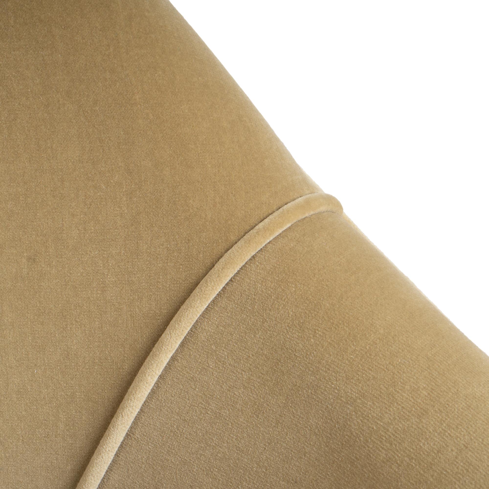 Sillones de Dirección Knoll Saarinen de terciopelo arena y patas de roble ébano - Juego de 6 en venta 5