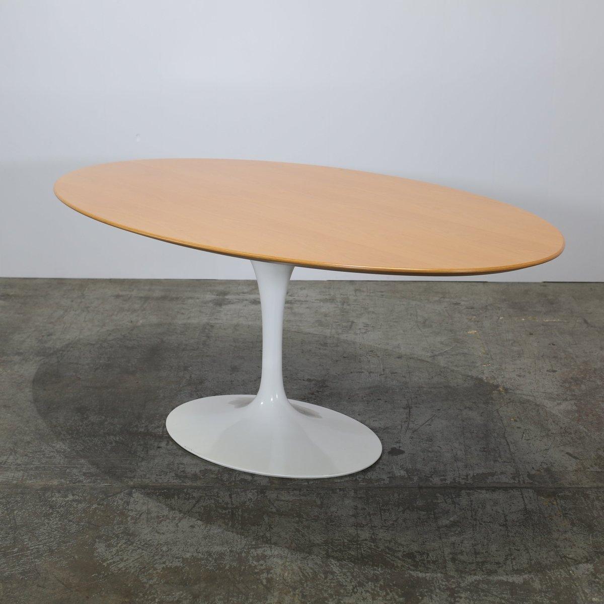 American Knoll Saarinen Oak Oval Dining Table For Sale