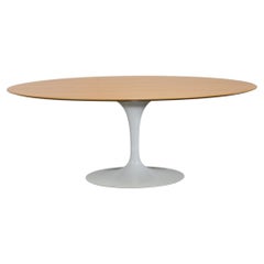 Knoll Saarinen Oak Oval Dining Table