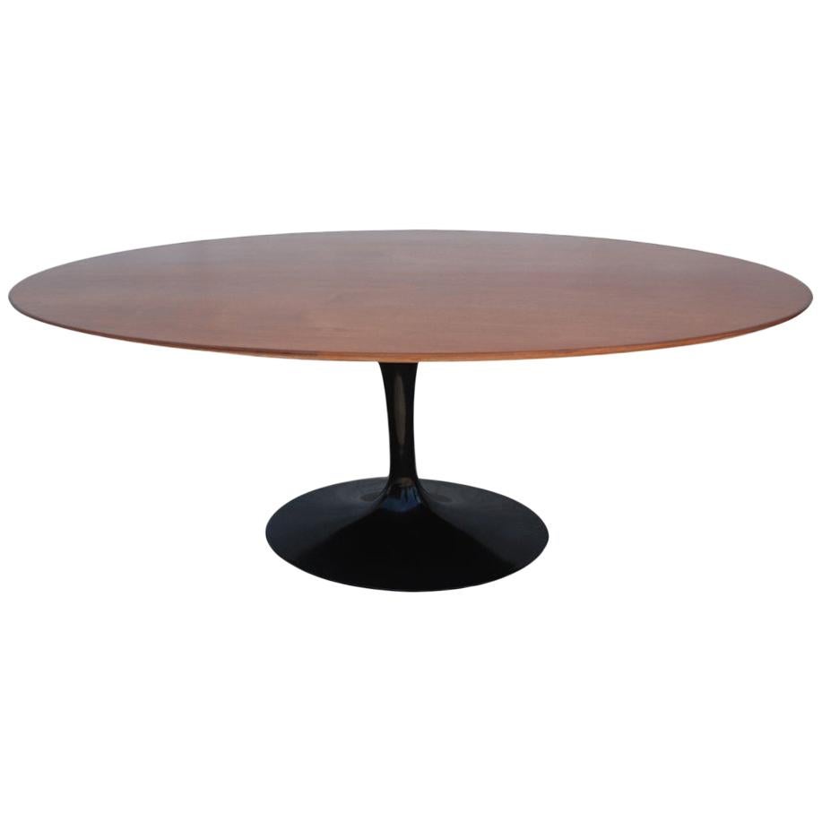 Knoll Saarinen Teak Oval Dining Table