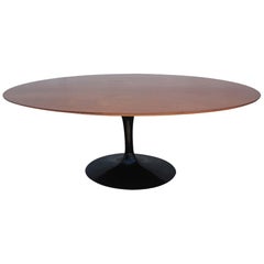 Retro Knoll Saarinen Teak Oval Dining Table