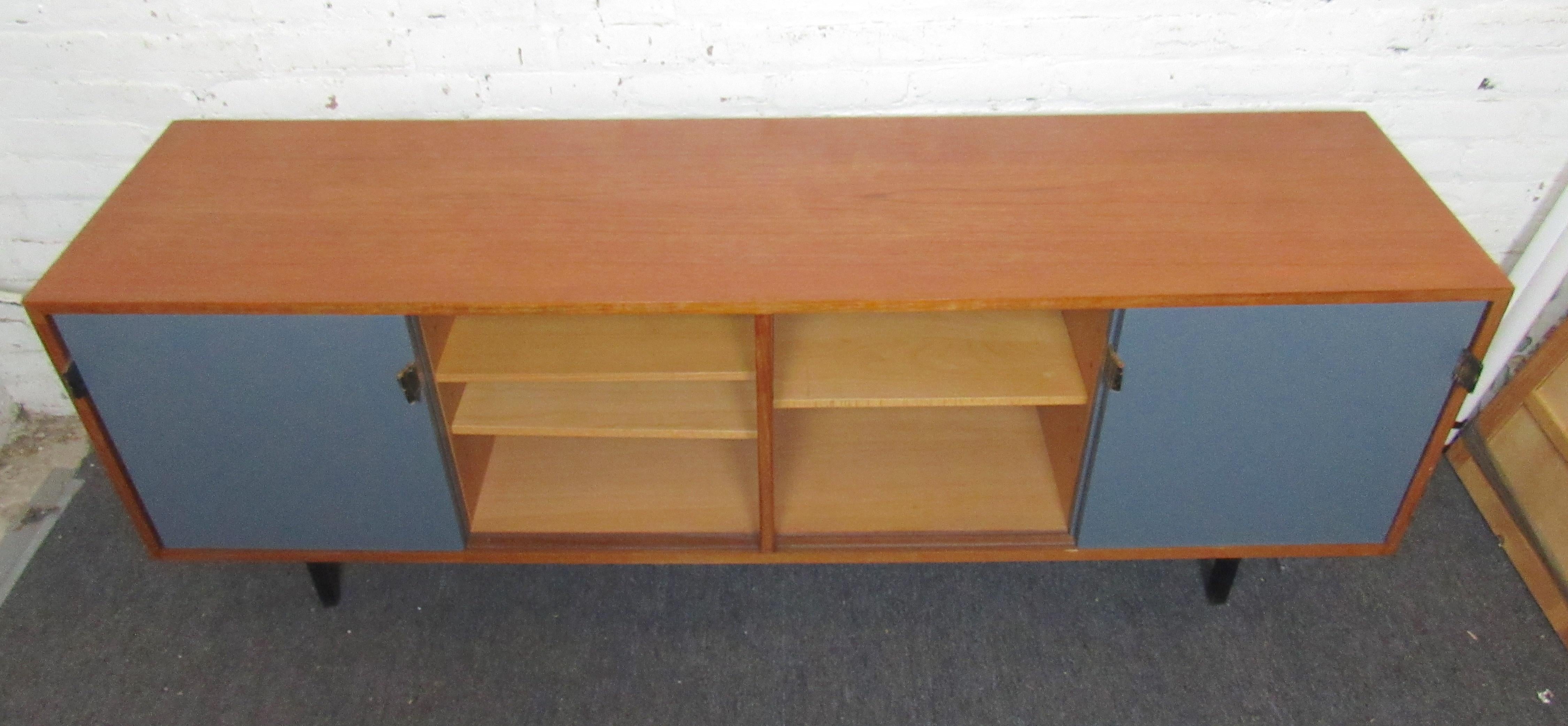 Knoll Sliding Door Cabinet In Good Condition In Brooklyn, NY