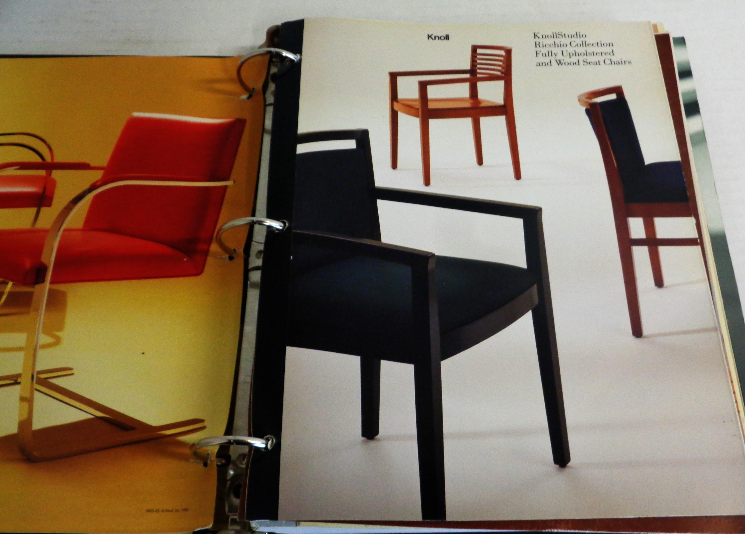 Mid-Century Modern Knoll Studio Collection - Binder - Catalogues - Price List - Year 2000 For Sale