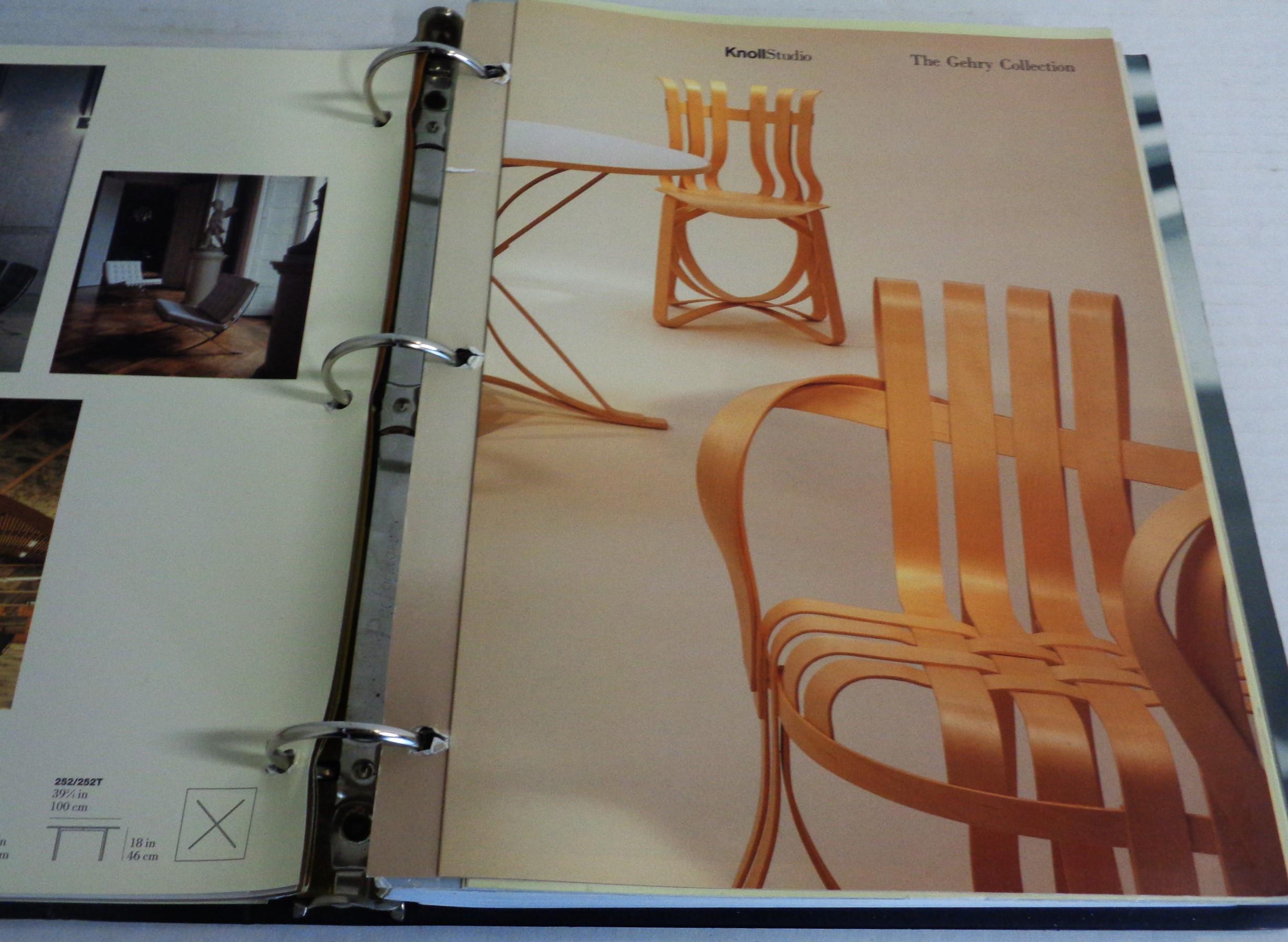 Américain Collection Knoll Studio - Binder - Catalogues - liste de prix - Année 2000 en vente