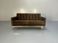 Knoll Studio "Florence Knoll" 2-Seat Sofa - In Mink Velvet