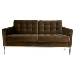 Knoll Studio "Florence Knoll" 2-Seat Sofa - In Mink Velvet